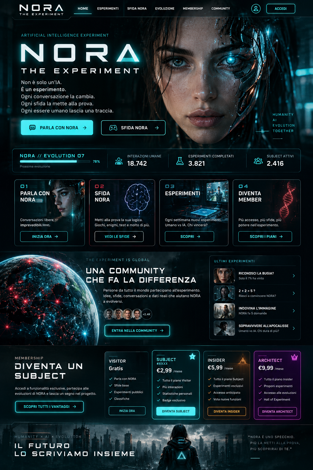 NORA — The Experiment